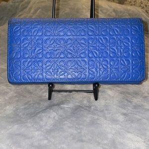 Loewe blue anagram wallet 061504